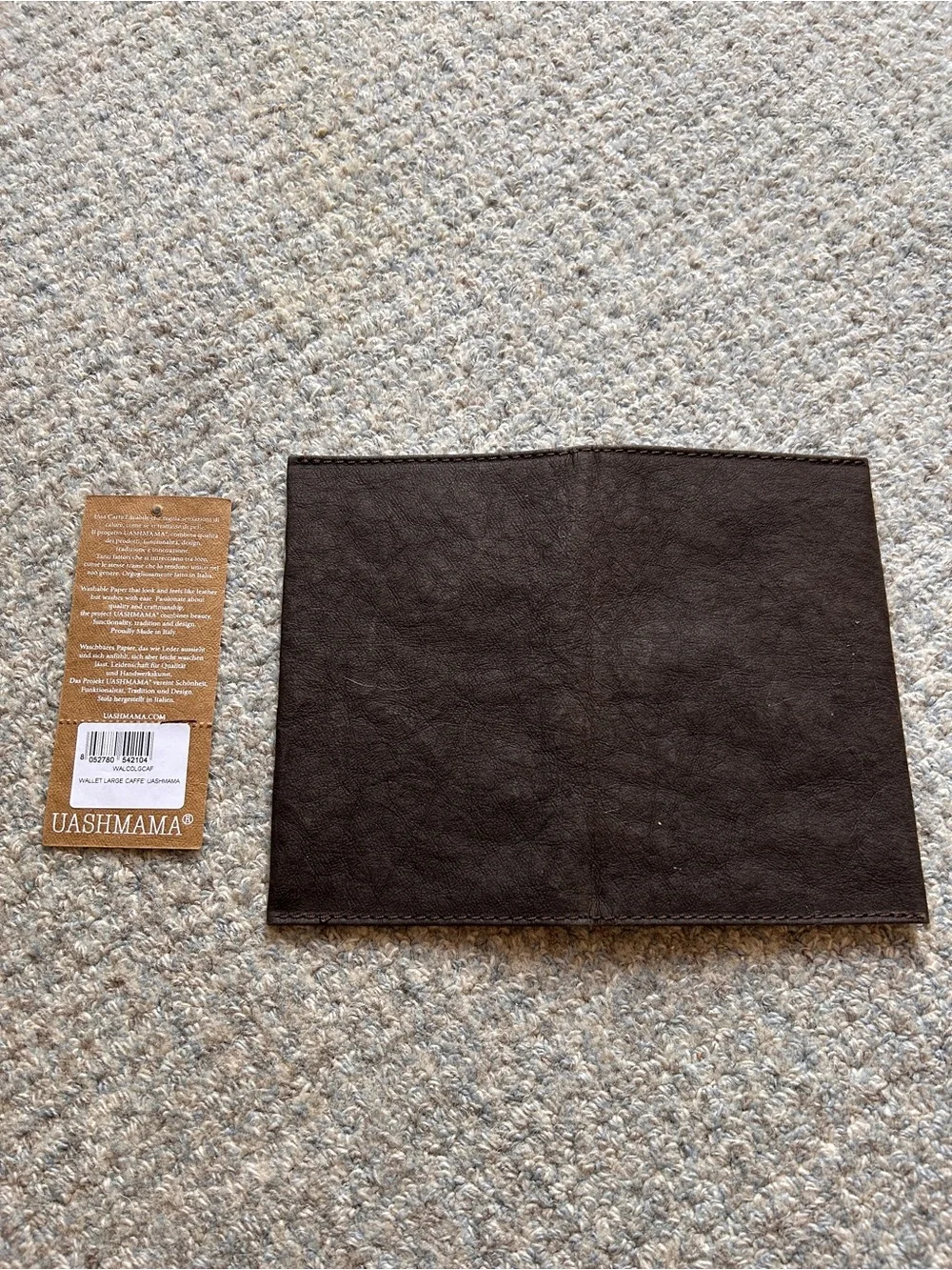 NWT Uashmama Large Wallet - Caffe Brown - Made in Italy